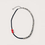 Naszyjnik Love Story — lava stone, jaspis dalmatyński, glina